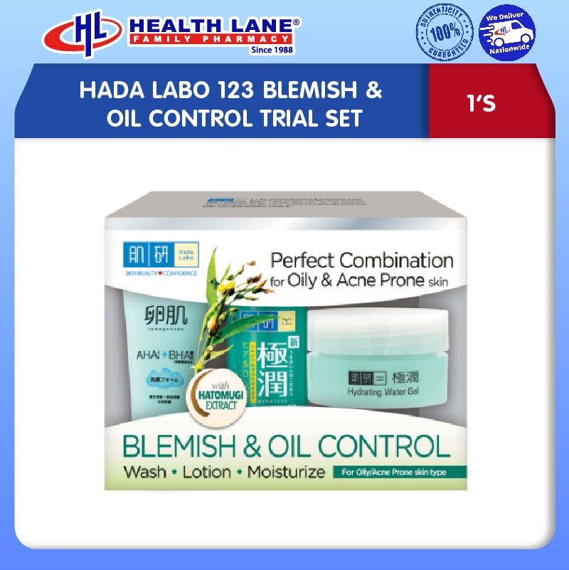 HADA LABO 123 BLEMISH & PENGAWAL MINYAK TRIAL SET